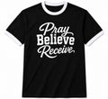 Black Faith Ringer T-Shirt