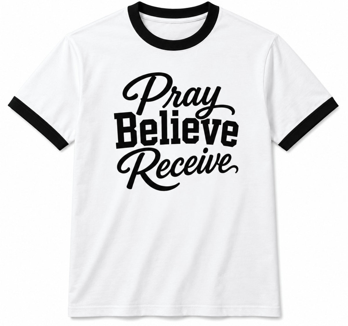 White Faith Ringer T-Shirt